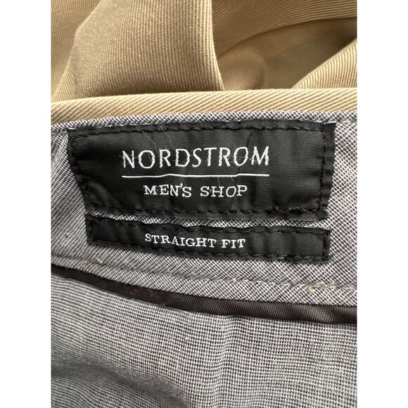 Nordstrom Mens Shop SmartCare Wrinkle Free Chino Straight Leg Pants Mens 31 X 32 - Picture 4 of 7